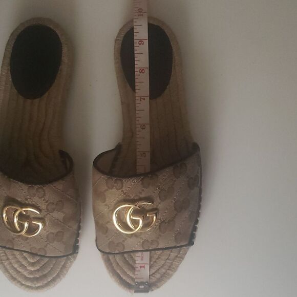 GUCCI GG Monogram Espadrilles Sandals - Picture 12 of 16